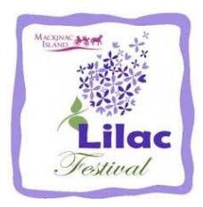 logo of the Lilac Festival on Mackinac Island