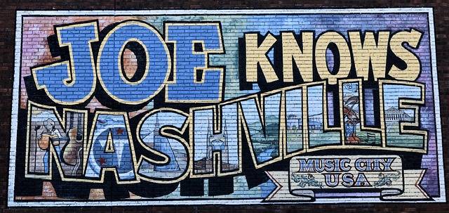 mural in downtown Nashville saying Joe Knows Nashville